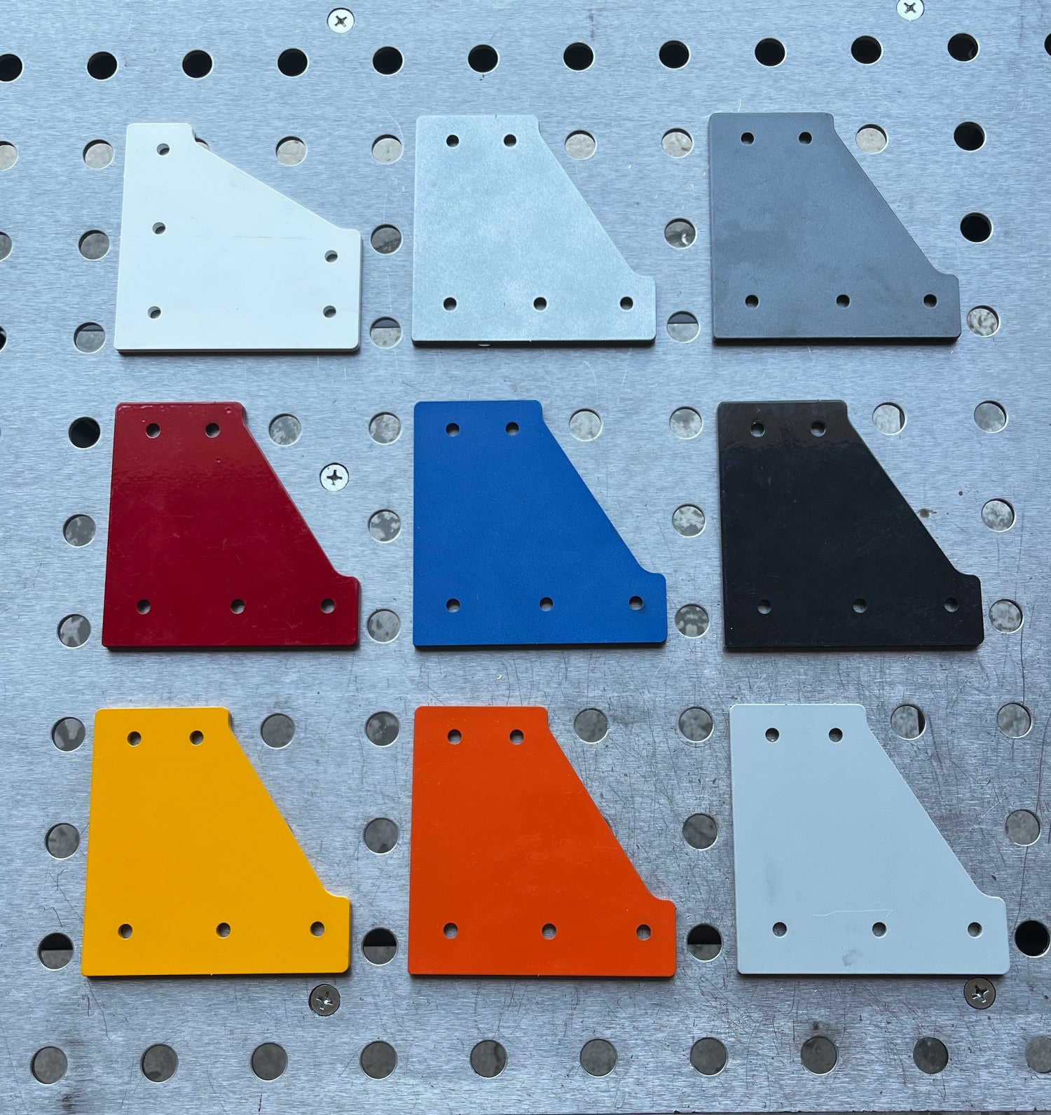 Here is a sample of powdercoat color and finish options, more colors available.